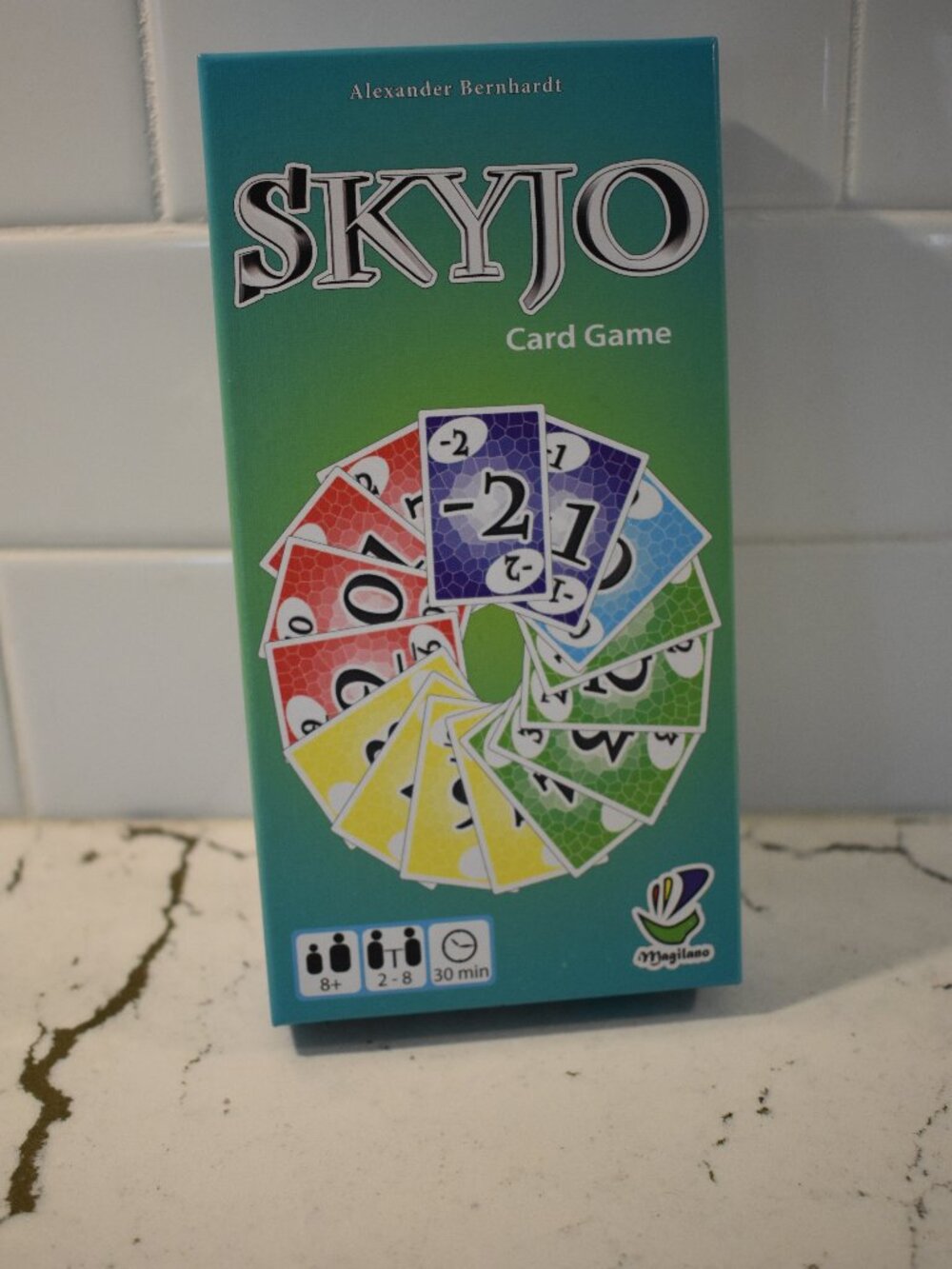Magilano SKYJO Card Game 2-8 Players Family Strategy Complete Learning Education